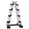 EliteBloom Steel Dumbbell Rack 4 Tier Weight Rack Strong Sturdy A-Frame Dumbbell Storage Stand For Home Daily Workout view 1
