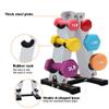 EliteBloom Steel Dumbbell Rack 4 Tier Weight Rack Strong Sturdy A-Frame Dumbbell Storage Stand For Home Daily Workout view 2