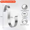 28" Life Ring, Boat Safety Throw Rings,Life Buoy with Reflective Tape & Grab Lines,Orange Life Preserver Rings Life Saving Ring,Include Water Floating Life Saving Rope and S-Hook Holder view 3