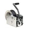Boat Trailer Winch StrapBoat Winch Strap with Hook3500 Lbs Hand Crank Winch with 33 Ft Polyester Strap, Crank Trailer Winch with Heavy Duty Hook for Boat Trailer Towing RV ATV Truck (Size : 2000 lb view 1