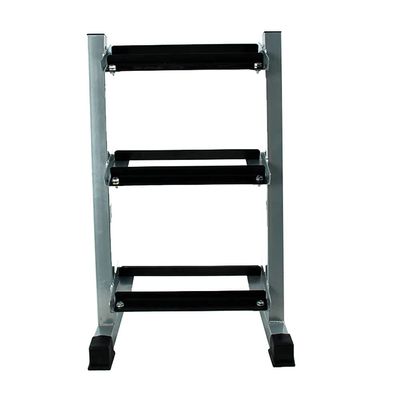 EliteBloom 3 Tier Dumbbell Rack Stand Only For Home Gym, Heavy Duty Steel Weight Rack For Dumbbells, Holds 3 Pairs Of Dumbbells