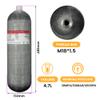 TUXING 4.7L 4500psi Carbon Fiber Air TankEmpty Bottle Paintball Filling Station with Two Pressure Gauges Up to with 24 Inch High Pressure Hose M18*1.5 view 3