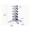 EliteBloom Fitness Dumbbell Rack 6 Tier Vertical Dumbbell Rack Weight Storage Organizer For Home Weight Rack For Dumbbells Dumbbell Rack Stand Only Dumbbell Holder view 2