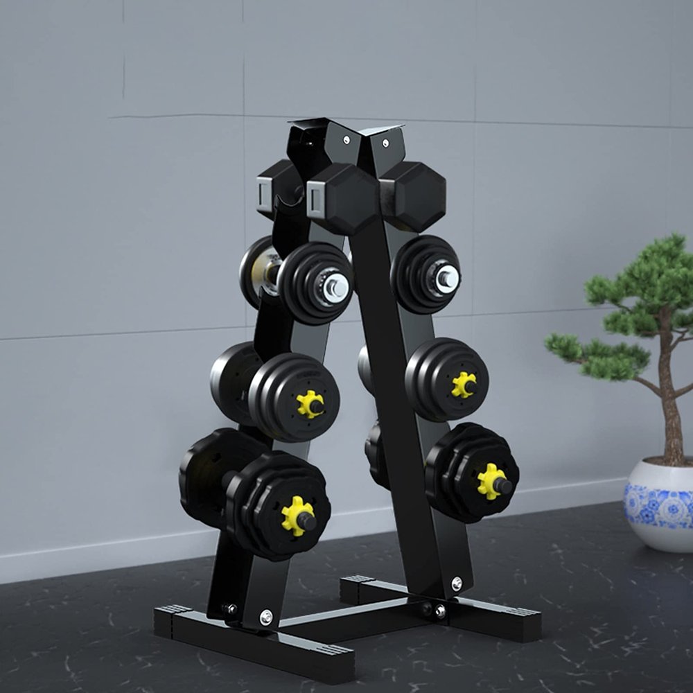 EliteBloom Dumbbell Rack Weight Rack 4 Tier Tree Stand Vertical Dumbbell Weight Rack Dumbbell Rack Storage In Sports & Outdoors Dumbell Rack Only