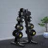 EliteBloom Dumbbell Rack Weight Rack 4 Tier Tree Stand Vertical Dumbbell Weight Rack Dumbbell Rack Storage In Sports & Outdoors Dumbell Rack Only view 1