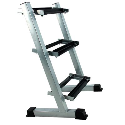 EliteBloom 3 Tier Dumbbell Rack, Heavy Duty Steel Weight Rack Stand For Dumbbells, Home Organizer Dumbbell Holder, Holds 3 Pairs Of Dumbbells