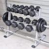 EliteBloom Dumbbell Rack/Home Commercial Fitness Equipment Storage Rack/Fixed Dumbbell Display Rack,Black view 2