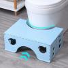 ADSFASF Collapsible Toilet Seat Stool, Multiuse Under Desk Foot Rest, Portable Bathroom Squating Stool, Anti Slip, Blue/537 view 4