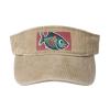SSIMOO Fish with A Lure Print Denim Sun Visor Cap Versatile Unisex Design,for Outdoor Activities and Daily Wear, One Size-Large view 1
