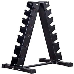 EliteBloom Home Workout Dumbbell Weight Rack Storage Stand -Barbell A-Frame Dumbbell Storage Rack -Dumbbell Weight Rack Arm 6-Layer Dumbbell Tree Rack-Home Fitness Equipment