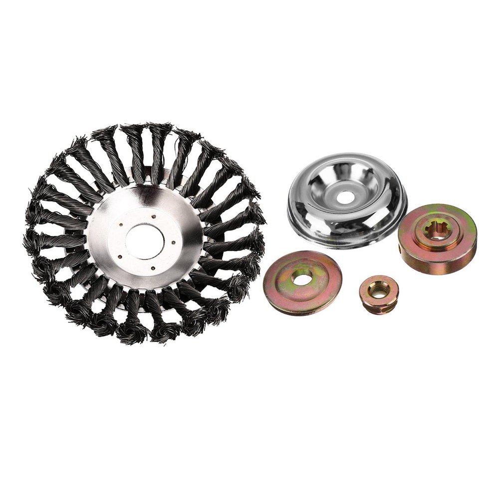 ADSFASF Grass Weeds Brush Cutting Head, Head, Wire Wheel Brush Disc Head, 10 inches/973