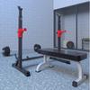 EliteBloom Squat Rack Barbell Rack Adjustable Barbell Rack Dumbbell Rack For Weightlifting Bed Home Fitness Equipment Rack Dumbbell Bench view 2