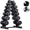 EliteBloom Home Workout Dumbbell Weight Rack Storage Stand -Barbell A-Frame Dumbbell Storage Rack -Dumbbell Weight Rack Arm 6-Layer Dumbbell Tree Rack view 2