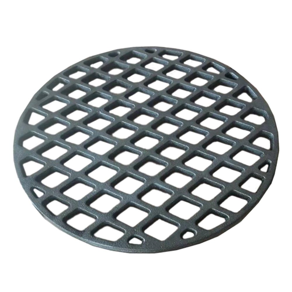ADSFASF BBQ Stand Grill Pan Stand Cooking Multipurpose Baking Cast Iron Grilling Grate Grilling Roasting Net Stand for Home, Picnic Party Camping, with legs/918 (Color : Without Legs)