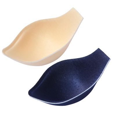 2 Packs Mens Bulge Enhancing Underwear Cup Sponge Pad Swimwear Padded Bikini for Swimming G String Sexy Thongs (One Size,Yellow+Navy)