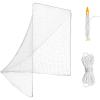 Amazgolf 6x6x7 6mmLacrosse Net Replacement with 1x Random Color Install Aid2X49'Lacing Ropes of Lacrosse Net Lacrosse Goal Net for Lacrosse Training, Competition of Backyard, Garage or Playground view 1