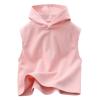 NineFit Basics Kids Tank Tops Undershirts Hoodie Sleeveless Shirts for Boys Girls Summer Tee Undershirt for Toddler Girls (Pink, 11-12 Years) view 1