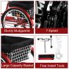 WYUEEEE 26 Inch Adult Tricycle 7 Speed, 3 Wheel Bikes Tricycle for Adults, Adult Trike for Women/Men/Seniors, Three Wheel Cruiser Bike w/Rear Basket for Shopping/Recreation/Picnic (Red) view 3