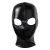 FEESHOW Unisex Wetlook Open Eyes Open Mouth Latex Hood Mask Head Cover Halloween Cosplay Headgear Clubwear Black 17 One Size view 1