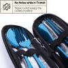 Travel Utensils with Case, Quatish Portable Silverware Set for Work, Stainless Steel Reusable Travel Cutlery, Fork and Spoon Set for Camping, Picnic, Gadgets, Lunch Box for Men, Christmas Gift, Blue view 3