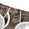 ALAZA Gold Leaves on Black Boys' Briefs Soft Underwear Available in Sizes 8y view 4