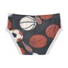 ALAZA Basketball Soccer Stylish Boys' Briefs Soft Underwear Available in Sizes 3t Multicolor view 2