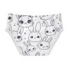 ALAZA Rabbit Bunny on White Boys' Briefs Soft Underwear Available in Sizes 6y view 3