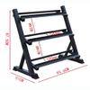 EliteBloom Fitness Dumbbell Rack Dumbbell Storage Rack Stand Multilevel Hand Weight Dumbbell Rack Household Storage Dumbbell Holder For Organization Dumbbell Holder (Black 3) view 2