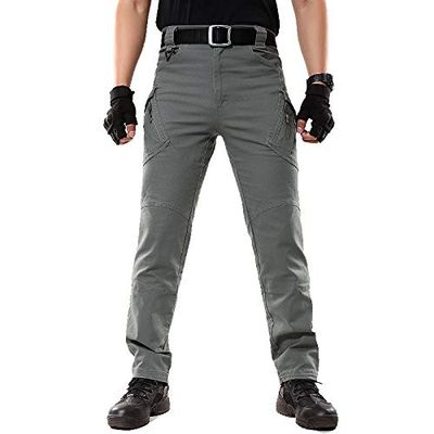 Waterproof Pants, PantsMen's Stretch Hiking Work Cargo with Multi Pockets (Green,Small)