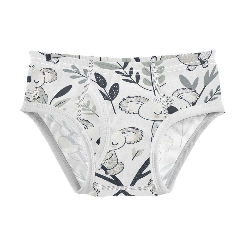 ALAZA Koala Leaves Boys' Briefs Soft Underwear Available in Sizes 2t Multicolor