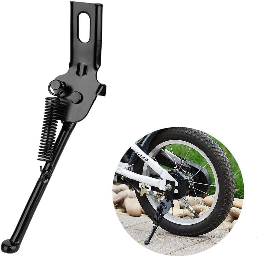 LAMOOER Bike Kickstand Bicycle Side Support Stand for 12 14 16 18 Kids Bike (for 14" bike)