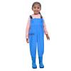 Kids Chest Waders Youth Fishing Waders for Toddler Hunt & Fishing Waders Water Proof Unisex Waders with Rain Boots (Blue, 3-4 Years) view 1