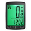 fangzi Waterproof Bike Computer with LED Backlight Bicycle Speedometer Calorie Counter and Temperature Display, wireless view 1