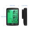 fangzi Waterproof Bike Computer with LED Backlight Bicycle Speedometer Calorie Counter and Temperature Display, wireless view 2