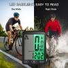 fangzi Waterproof Bike Computer with LED Backlight Bicycle Speedometer Calorie Counter and Temperature Display, wireless view 4