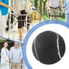 Kqcibz 2 PCS Precut Walker Tennis Ball for Furniture Legs and Floor Protection, Heavy Duty Long Lasting Felt Pad Covering,Black view 2