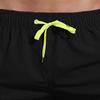 JEsilunmaMY Men's Summer Basic Cotton Beach Shorts Elastic Waist Casual Swim Trunks Solid Color Swim Shorts with Mesh Lining (Black,Medium) view 4