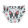 ALAZA Bulldog Paw Print Blue Boys' Briefs Soft Underwear Available in Sizes 8y view 2
