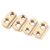 Kqcibz 4 Piece Hydrofoil Screw with Machine Rice Screw Hydrofoil Mounting T-Nuts M6 and M8 for All Hydrofoil Tracks, gold