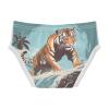 ALAZA Tiger Surfing Ocean Boys' Briefs Soft Underwear Available in Sizes 4t Multicolor view 2