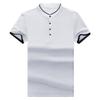 Generic Men's Henley Shirts Short Sleeve Classic Solid Button Down Cotton T Shirts Fashion Casual Stretch Basic Tees Shirts (Large,Grey) view 1