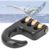Locadence Universal Windsurfing Pulley Hook, Aluminium Alloy Black Windsurf Rigging Pulley Hook, 3 Roll Wheel Windsurfing Hardware Accessories view 4