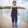 Kids Chest Waders Youth Fishing Waders for Toddler Hunt & Fishing Waders Water Proof Unisex Waders with Rain Boots (Dark Blue, 12-13 Years) view 4