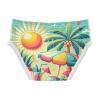 ALAZA Starfish Palm Tree Ocean Summer Boys' Briefs Soft Underwear Available in Sizes 8y Multicolor view 2
