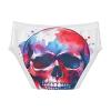 ALAZA Sugar Skull Watercolor White Boys' Briefs Soft Underwear Available in Sizes 8y view 2
