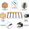 Hang 11 Vertical Surfboard Rack - Surf Racks for Wall, Sustainable Hardwood Surf Board Holder with Rubber Mat, Surfboard Wall Mount, Paddle Board & SUP Garage Storage (6 arms / 5-6 boards) view 3