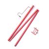 GRABLOOM Portable Camping Lamp Lightweight Aluminum Alloy Stand Outdoor Lamp Post Hanging Light Hanging Poles for Outdoor Camping Lights Aluminium Alloy Hanging Poles, Red-Single hook view 1