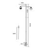 GRABLOOM Portable Camping Lamp Lightweight Aluminum Alloy Stand Outdoor Lamp Post Hanging Light Hanging Poles for Outdoor Camping Lights Aluminium Alloy Hanging Poles, Red-Single hook view 3