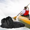 Adjustable Nylon Kayak Spray Skirt Cover Water Sports Accessory Black Gray for Kayak (Black) view 3