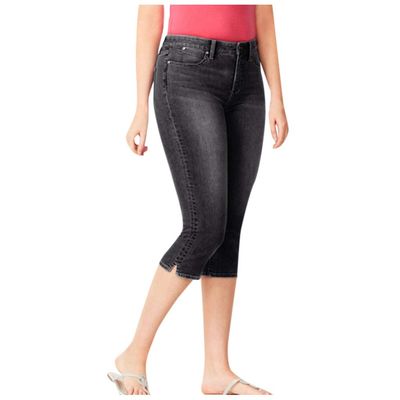 Capri Pants for Women Dressy Womens Ankle Length Jeans Cotton Pants Jeggings for Women Women's Sports Pants with Pockets Plus Size Leggings Jogger Capris Womens Crop Pants for Summer Black-c